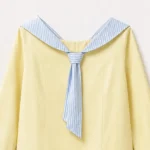 Mimi Asymmetrical Shirt Yellow Blue